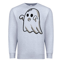 Heather Grey ghost Premium Sweatshirt - artisFamous
