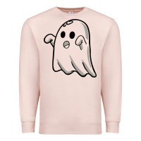 Pale Pink ghost Premium Sweatshirt - artisFamous