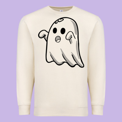 Ghost Premium Sweatshirt Designed By Artisfamous