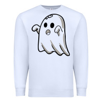 White ghost Premium Sweatshirt - artisFamous