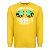 Lemon school out forever retired teacher retro summer Premium Sweatshirt - artisFamous