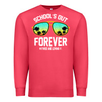 Cardinal school out forever retired teacher retro summer Premium Sweatshirt - artisFamous