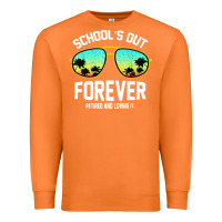 Carrot school out forever retired teacher retro summer Premium Sweatshirt - artisFamous