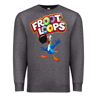 Charcoal Heather froot loops toucan sam Premium Sweatshirt - artisFamous
