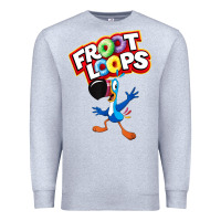 Heather Grey froot loops toucan sam Premium Sweatshirt - artisFamous