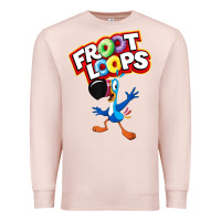 Pale Pink froot loops toucan sam Premium Sweatshirt - artisFamous