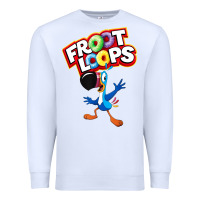 White froot loops toucan sam Premium Sweatshirt - artisFamous