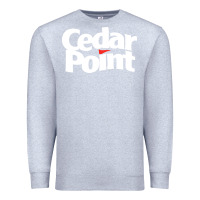Heather Grey cedar point Premium Sweatshirt - artisFamous