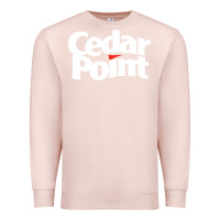 Pale Pink cedar point Premium Sweatshirt - artisFamous