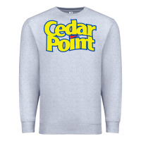 Heather Grey cedar point Premium Sweatshirt - artisFamous