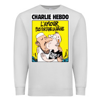 Dove Grey charlie hebdo Premium Sweatshirt - artisFamous
