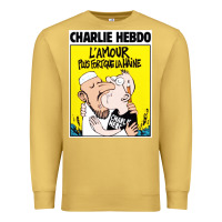 Antique Gold charlie hebdo Premium Sweatshirt - artisFamous