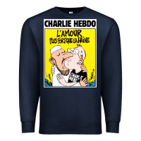 Navy charlie hebdo Premium Sweatshirt - artisFamous