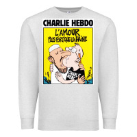 Oatmeal Heather charlie hebdo Premium Sweatshirt - artisFamous