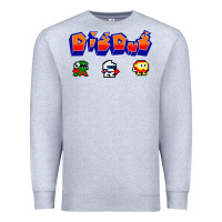 Heather Grey dig dug Premium Sweatshirt - artisFamous