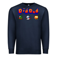 Navy dig dug Premium Sweatshirt - artisFamous