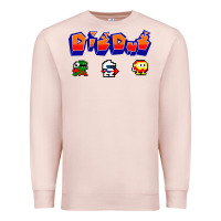 Pale Pink dig dug Premium Sweatshirt - artisFamous
