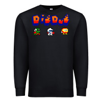 Black dig dug Premium Sweatshirt - artisFamous