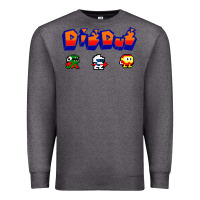 Charcoal Heather dig dug Premium Sweatshirt - artisFamous