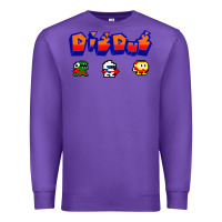 Purple dig dug Premium Sweatshirt - artisFamous