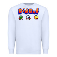 White dig dug Premium Sweatshirt - artisFamous