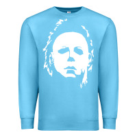 Ocean Blue halloween horror myers Premium Sweatshirt - artisFamous