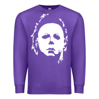 Purple halloween horror myers Premium Sweatshirt - artisFamous
