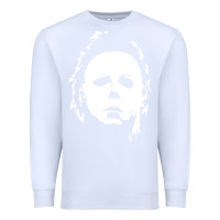 White halloween horror myers Premium Sweatshirt - artisFamous
