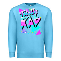 Ocean Blue 1980's style totally rad 80s casual  v.10.1 tank top Premium Sweatshirt - artisFamous