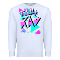 White 1980's style totally rad 80s casual  v.10.1 tank top Premium Sweatshirt - artisFamous