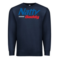 Navy natty daddy Premium Sweatshirt - artisFamous