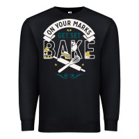 Black on your marks get set bake Premium Sweatshirt - artisFamous