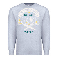 Heather Grey on your marks get set bake Premium Sweatshirt - artisFamous