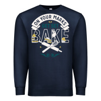 Navy on your marks get set bake Premium Sweatshirt - artisFamous