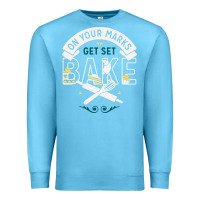 Ocean Blue on your marks get set bake Premium Sweatshirt - artisFamous