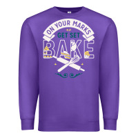 Purple on your marks get set bake Premium Sweatshirt - artisFamous
