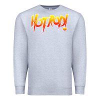 Heather Grey rowdy roddy piper hot rod vintage, Premium Sweatshirt - artisFamous