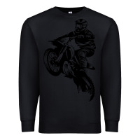 Black motocross dirt bike design got dirt Premium Sweatshirt - artisFamous