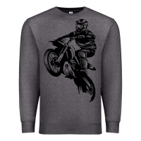 Charcoal Heather motocross dirt bike design got dirt Premium Sweatshirt - artisFamous