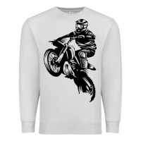 Dove Grey motocross dirt bike design got dirt Premium Sweatshirt - artisFamous