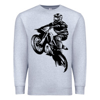 Heather Grey motocross dirt bike design got dirt Premium Sweatshirt - artisFamous