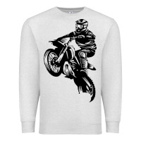 Oatmeal Heather motocross dirt bike design got dirt Premium Sweatshirt - artisFamous