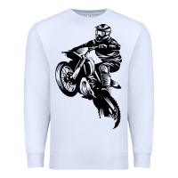 White motocross dirt bike design got dirt Premium Sweatshirt - artisFamous