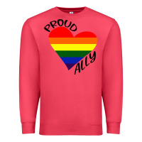 Cardinal proud ally lgbt heart gay pride month Premium Sweatshirt - artisFamous