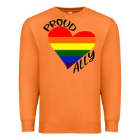 Carrot proud ally lgbt heart gay pride month Premium Sweatshirt - artisFamous