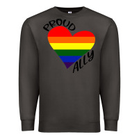 Smoke proud ally lgbt heart gay pride month Premium Sweatshirt - artisFamous