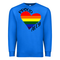 Proud Ally Lgbt Heart Gay Pride Month Premium Sweatshirt | Teevron