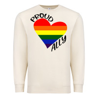Sandshell proud ally lgbt heart gay pride month Premium Sweatshirt - artisFamous