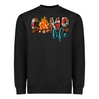 Black camp life Heavyweight Sweatshirt - JahusDesignShop