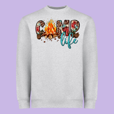 Camp Life Heavyweight Sweatshirt Designed By Jahusdesignshop